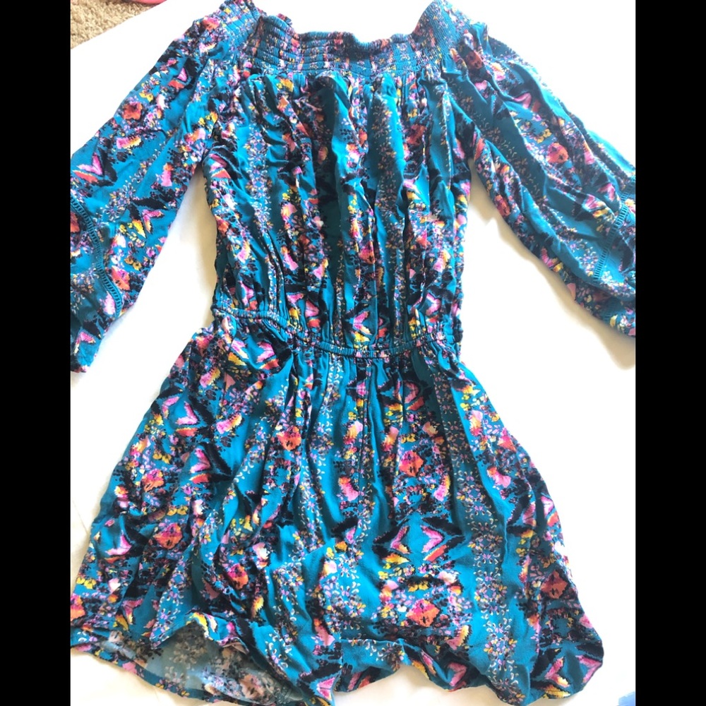 Off the shoulder flowy romper